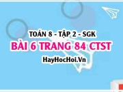 Bài 6 trang 84 Toán 8 Tập 2 Chân trời sáng tạo